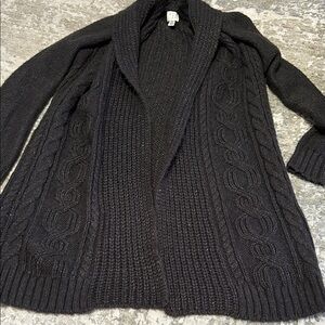 a new day Charcoal Cable Knit Cardigan